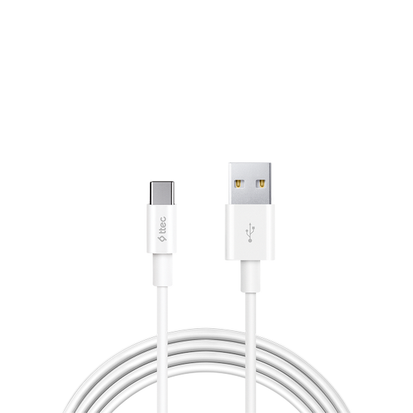 Ttec 2DK35B USB-A - USB-C 2.0 5A Süper Hızlı Şarj Kablosu, Huawei SuperCharge uyumlu  Beyaz