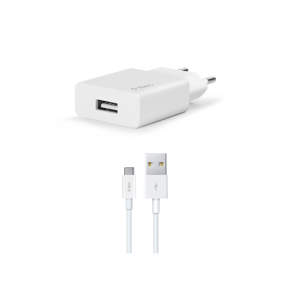 Ttec 2SCS20CB SmartCharger 2.1A Seyahat Şarj Aleti + USB-A - USB-C Kablo  Beyaz