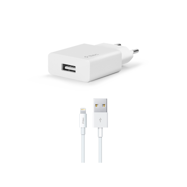 Ttec 2SCS20LB SmartCharger 2.1A Seyahat Şarj Aleti  + Lightning Kablo  Beyaz