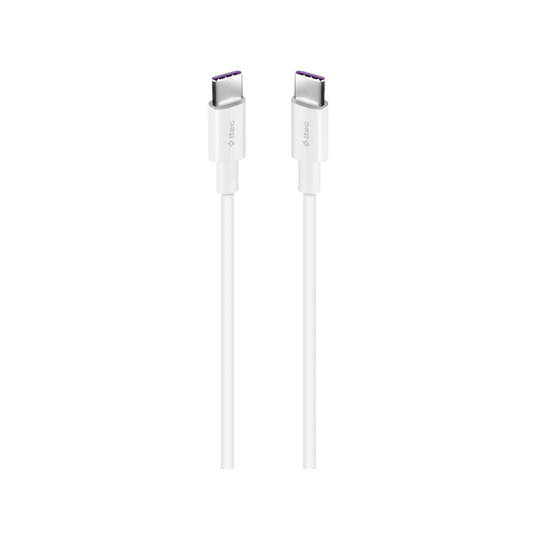 Ttec 2DK49B USB-C - USB-C 150cm 100W PD/QC Hızlı Şarj/Data Kablosu Beyaz
