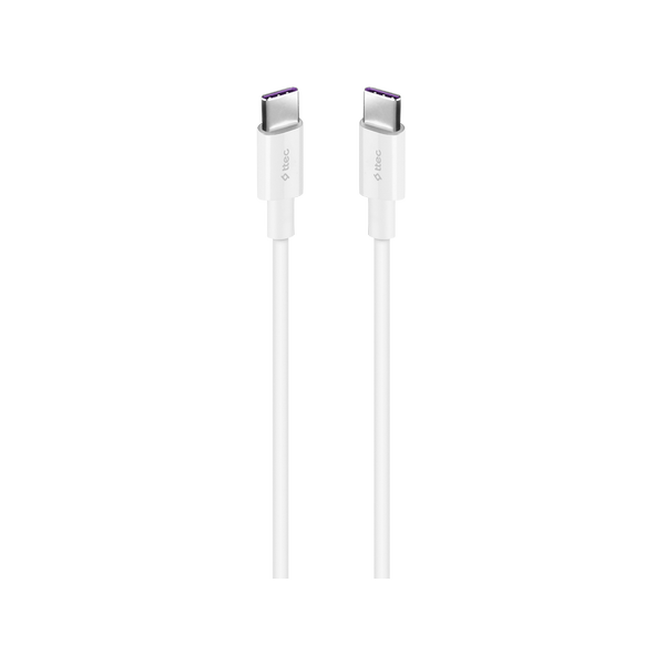 Ttec 2DK49B USB-C - USB-C 150cm 100W PD/QC Hızlı Şarj/Data Kablosu Beyaz